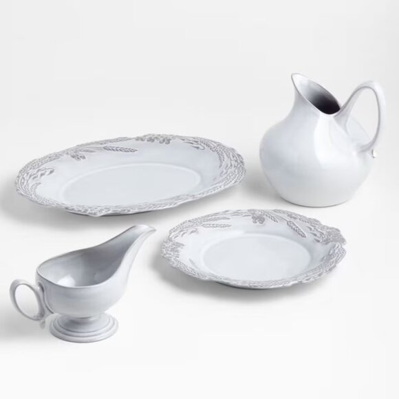 Crate and Barrel French Country Vibe Porcelain Jug - Picture 4 of 8